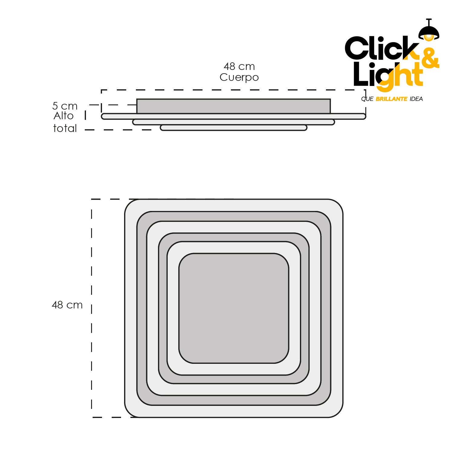 Plafón Meriel Estilo Minimalista
