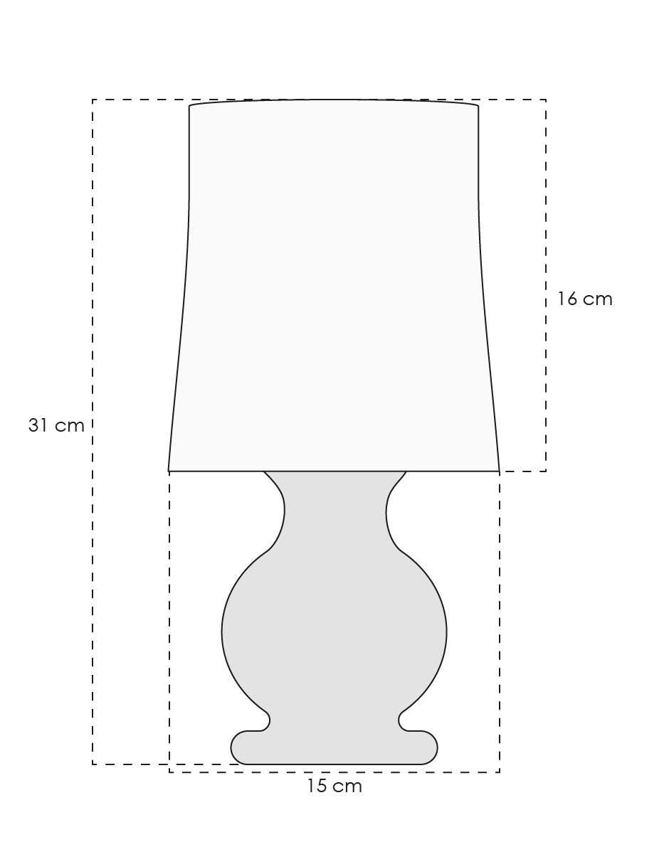 LAMPARA DE MESA KUNI ALABASTRO ESTILO ANTIGUO
