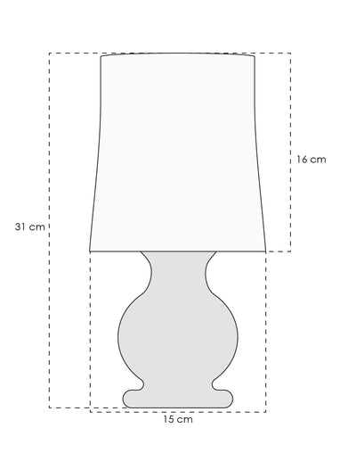 LAMPARA DE MESA KUNI ALABASTRO ESTILO ANTIGUO