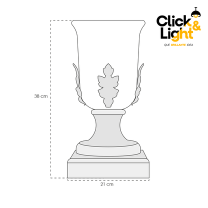 LAMPARA DE MESA CLARY ALABASTRO ANTIGUA