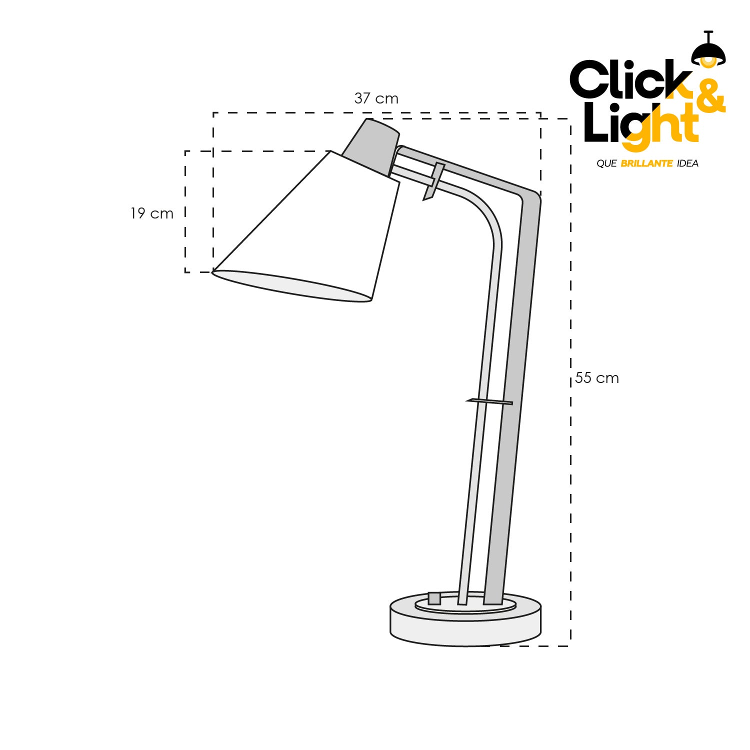 Lámpara De Mesa Clarum Estilo Moderna