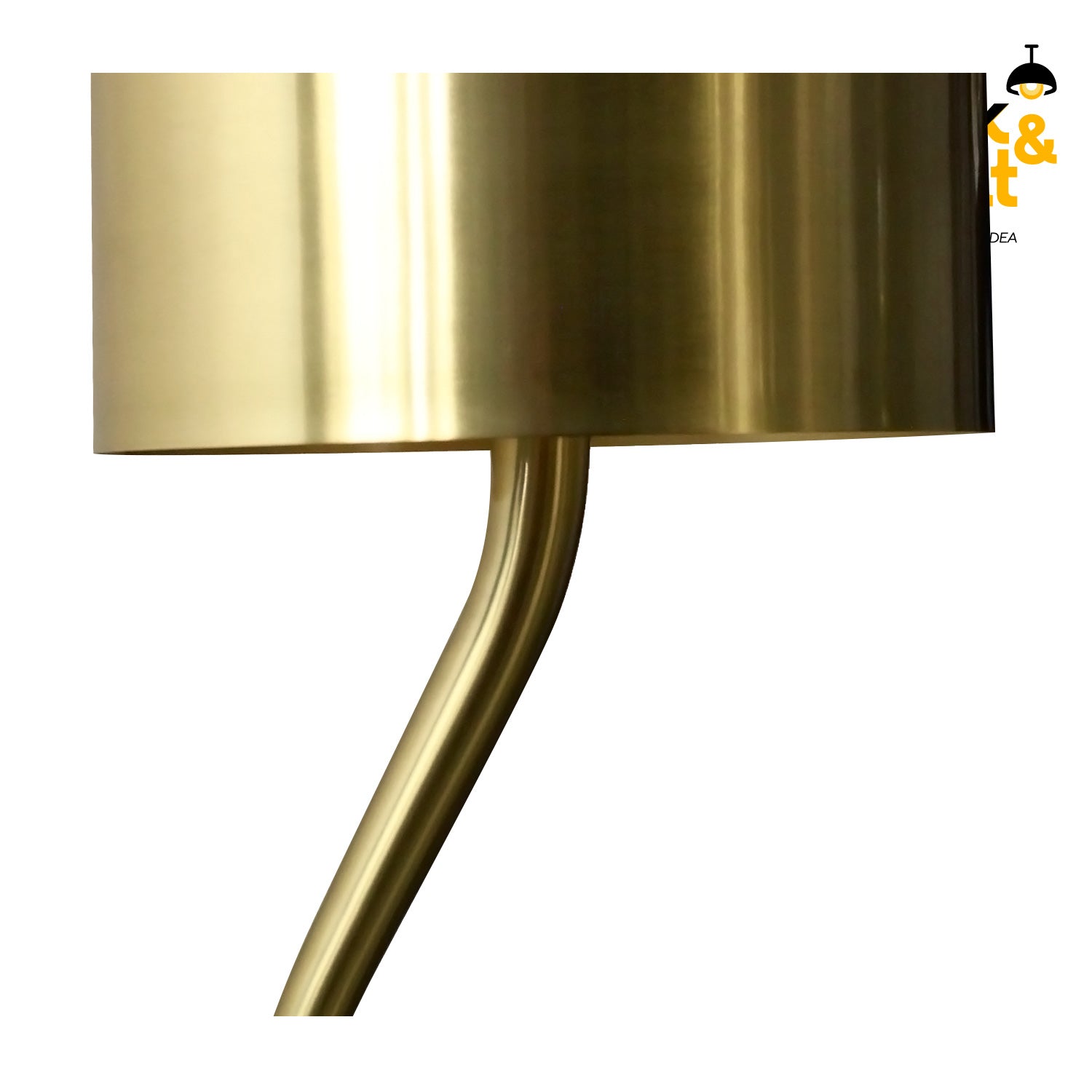LAMPARA DE MESA CONTEMPORANEO LING METAL DORADO ELEGANTE