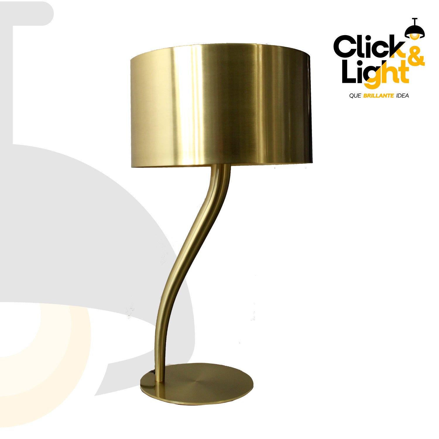 LAMPARA DE MESA CONTEMPORANEO LING METAL DORADO ELEGANTE
