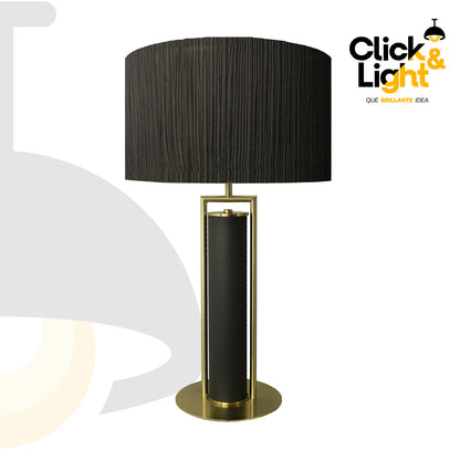 Lámpara De Mesa Luxury Black Estilo Contemporáneo
