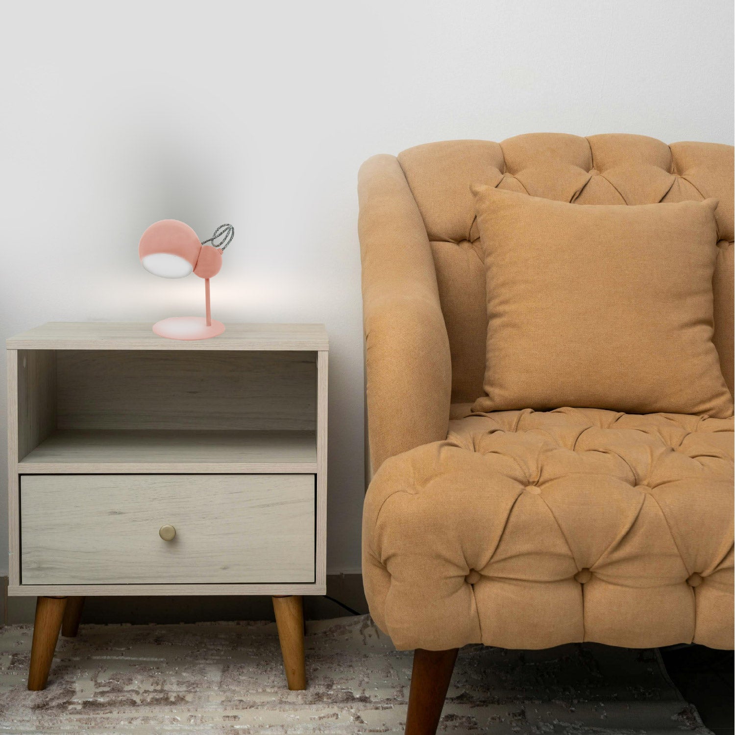 LAMPARA DE MESA TRENDA ROSA INFANTIL