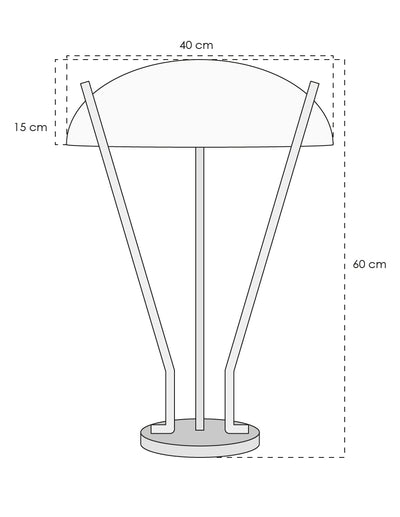 LAMPARA DE MESA MERCURIO CONTEMPORANEA