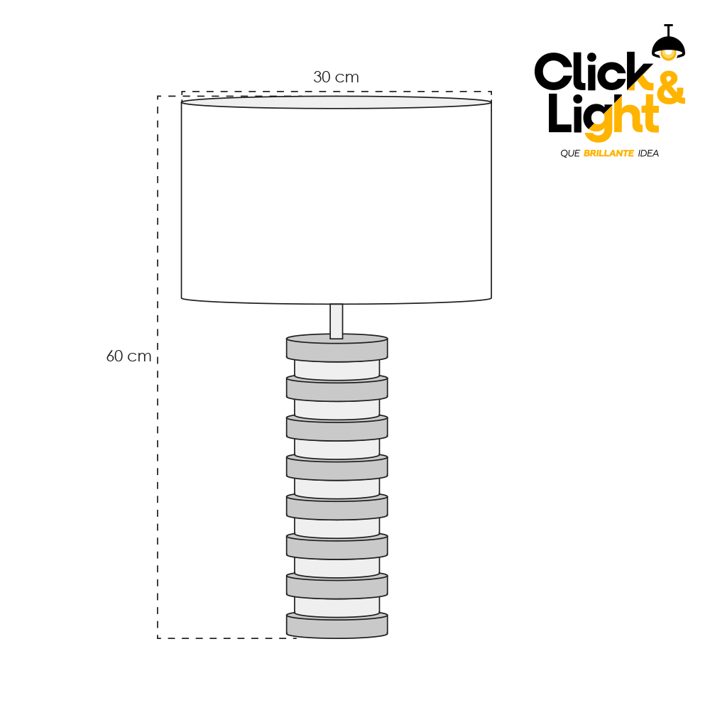 LAMPARA DE MESA TAMIR MODERNA