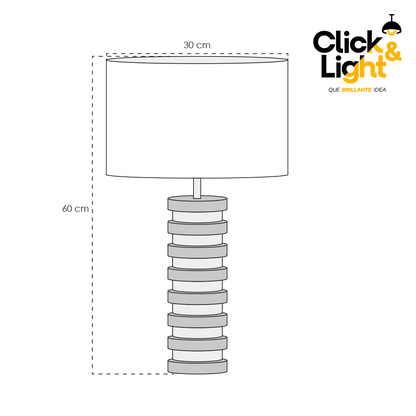 LAMPARA DE MESA TAMIR MODERNA