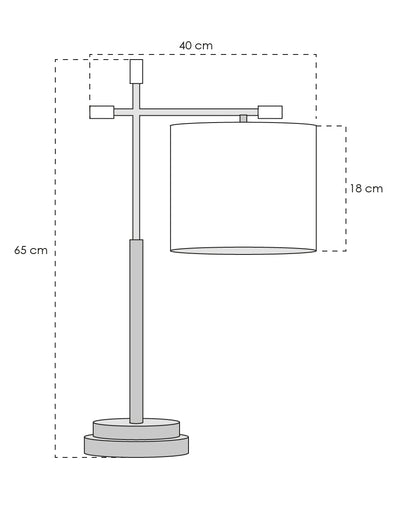 LAMPARA DE MESA HAMMER ELEGANTE