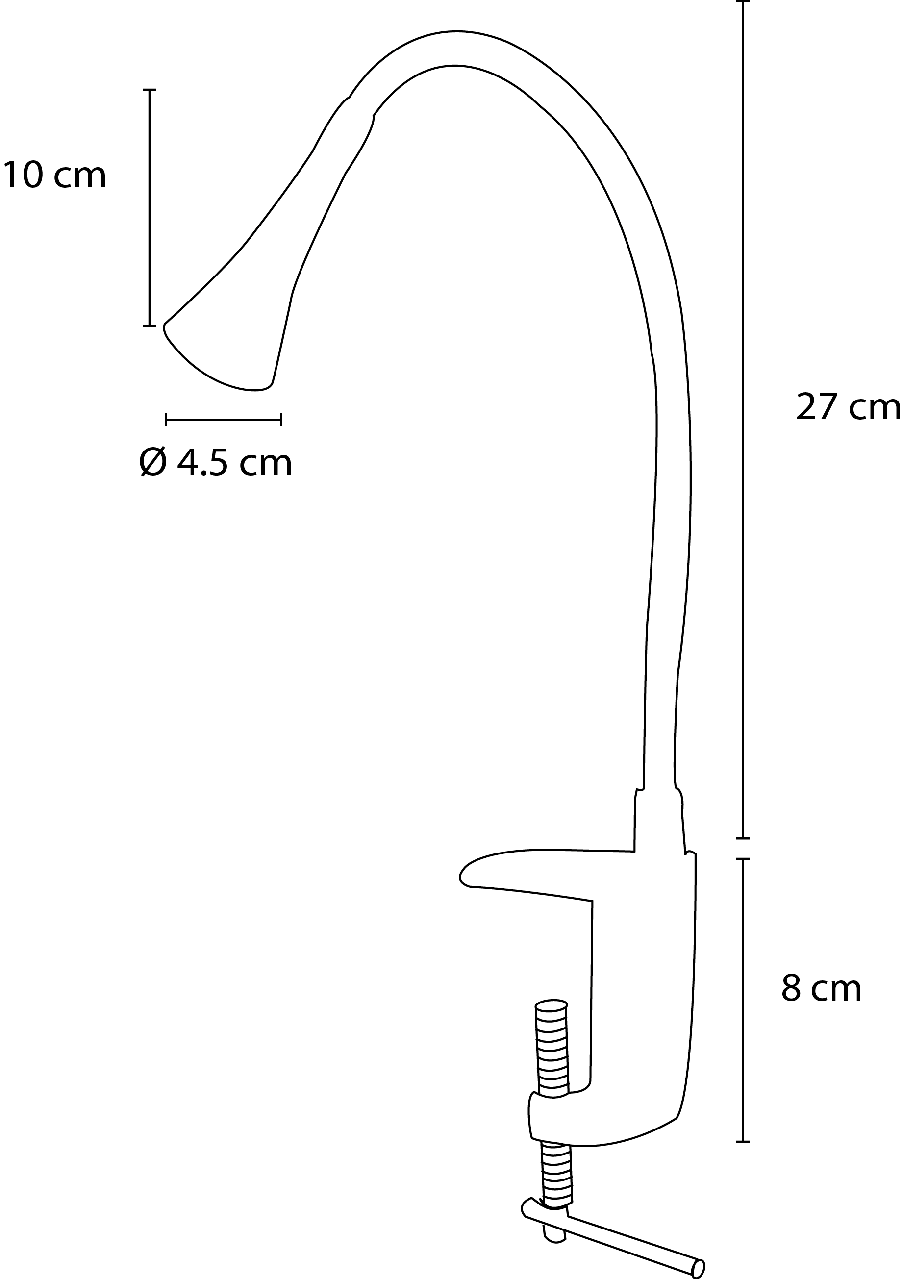 LAMPARA DE MESA NEGRA MINIMALISTA