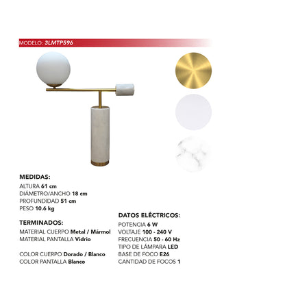 Lámpara de Mesa Caltex Estilo Contemporáneo