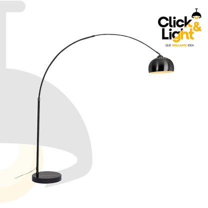 LAMPARA DE PIE LARISA CONTEMPORANEA EN FORMA DE ARCO