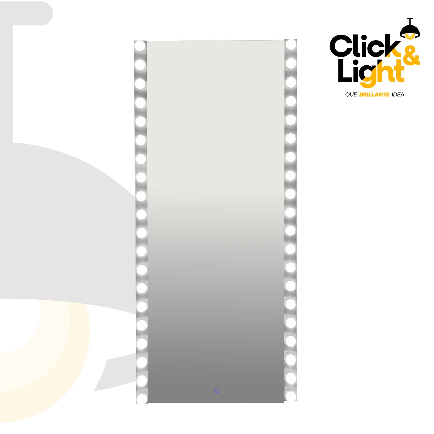 ESPEJO LED MODERNO DE CUERPO COMPLETO CHARLIE TIPO HOLLYWOOD