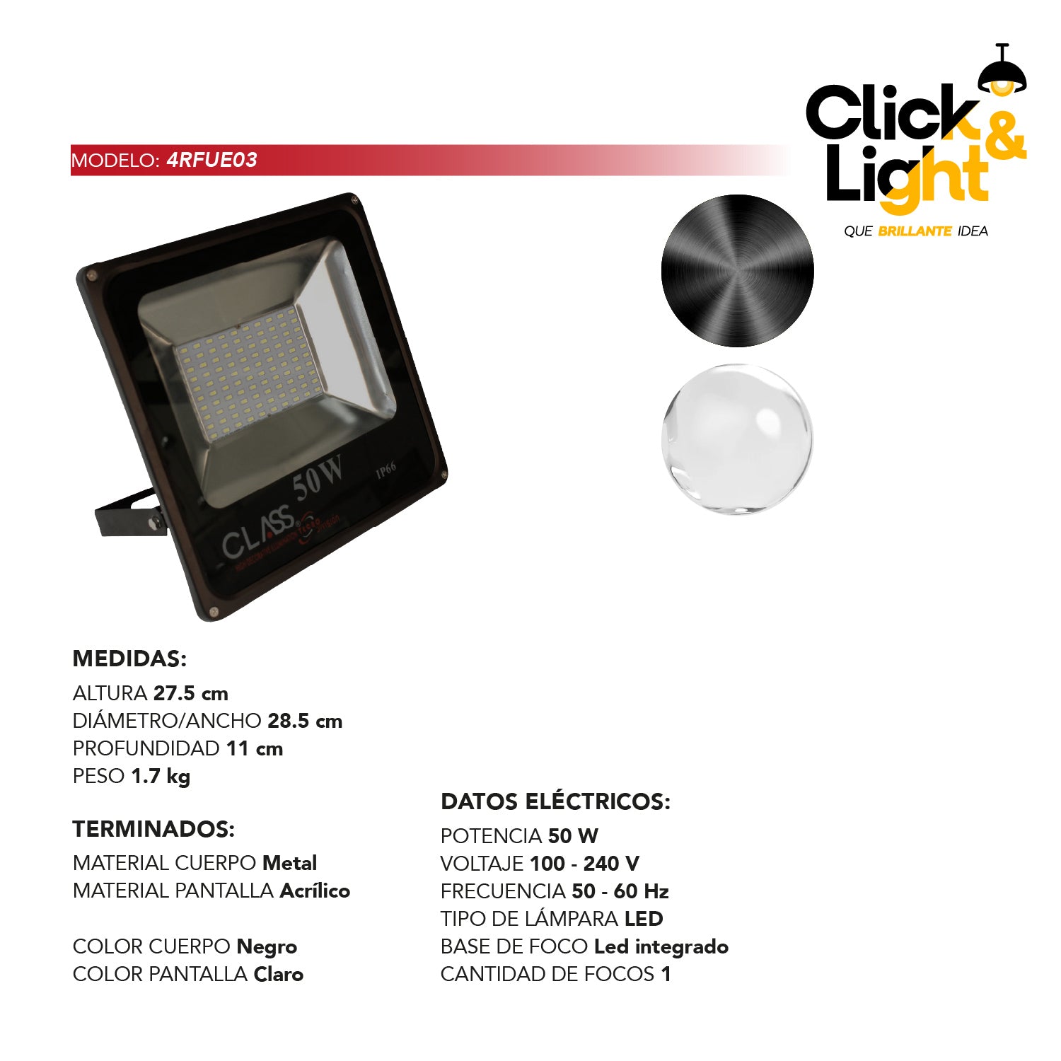 Reflector Focus Estilo Moderno