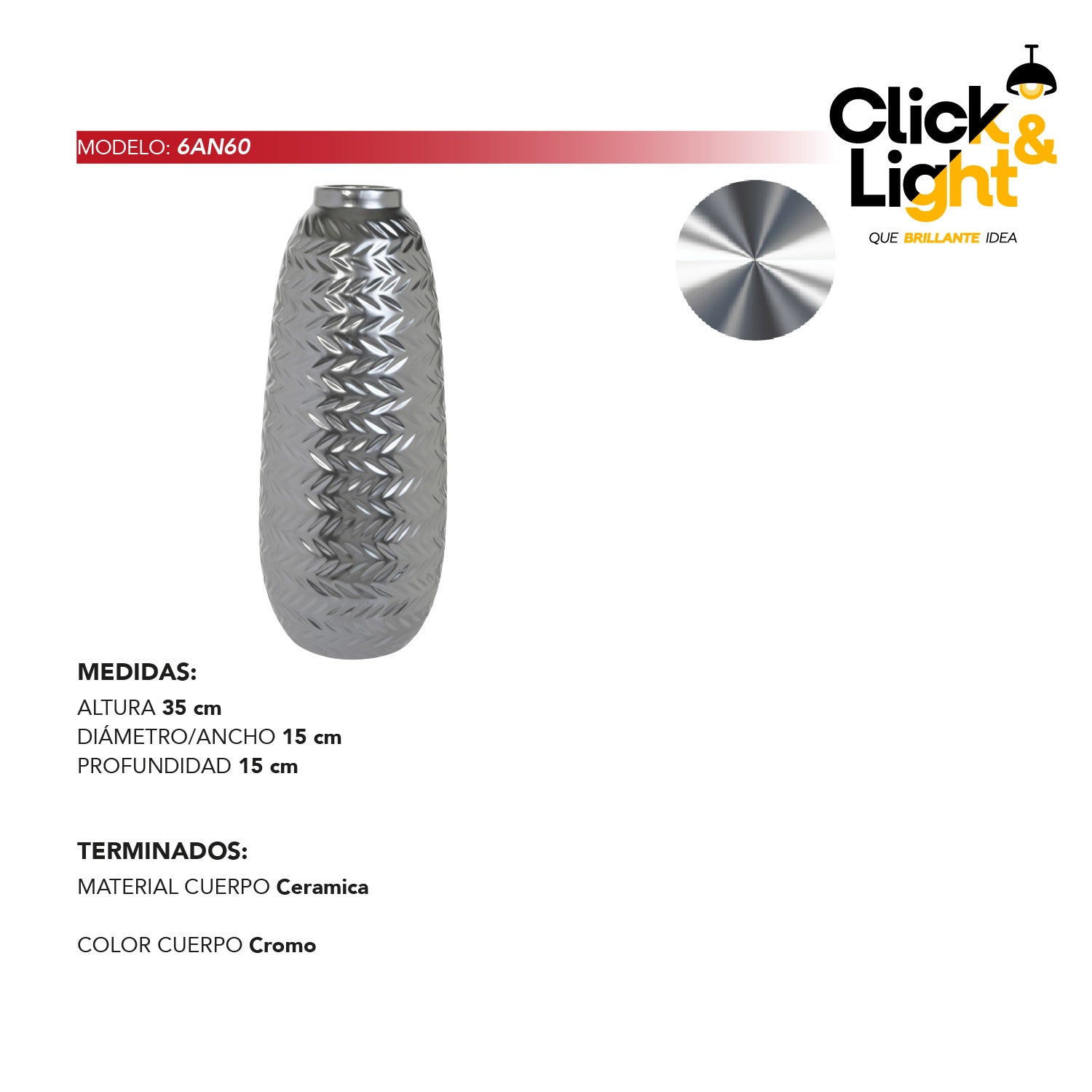 FLORERO DECORATIVO MODERNO DE CERAMICA ESSEN