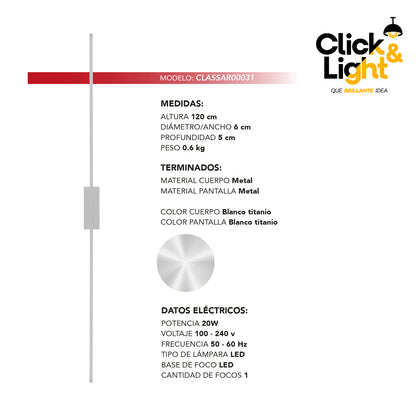 ARBOTANTE MODERNO DE LUZ LED