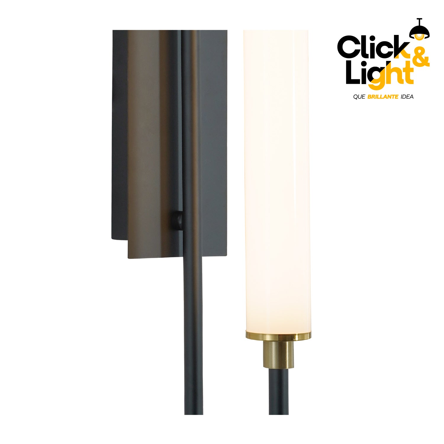 ARBOTANTE DE PARED LUZ LED COLOR NEGRO