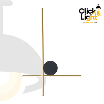 ARBOTANTE LED MODERNO COLOR NEGRO MATE