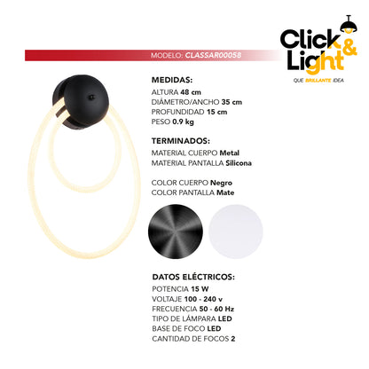 ARBOTANTE MODERNO COLOR NEGRO MATE