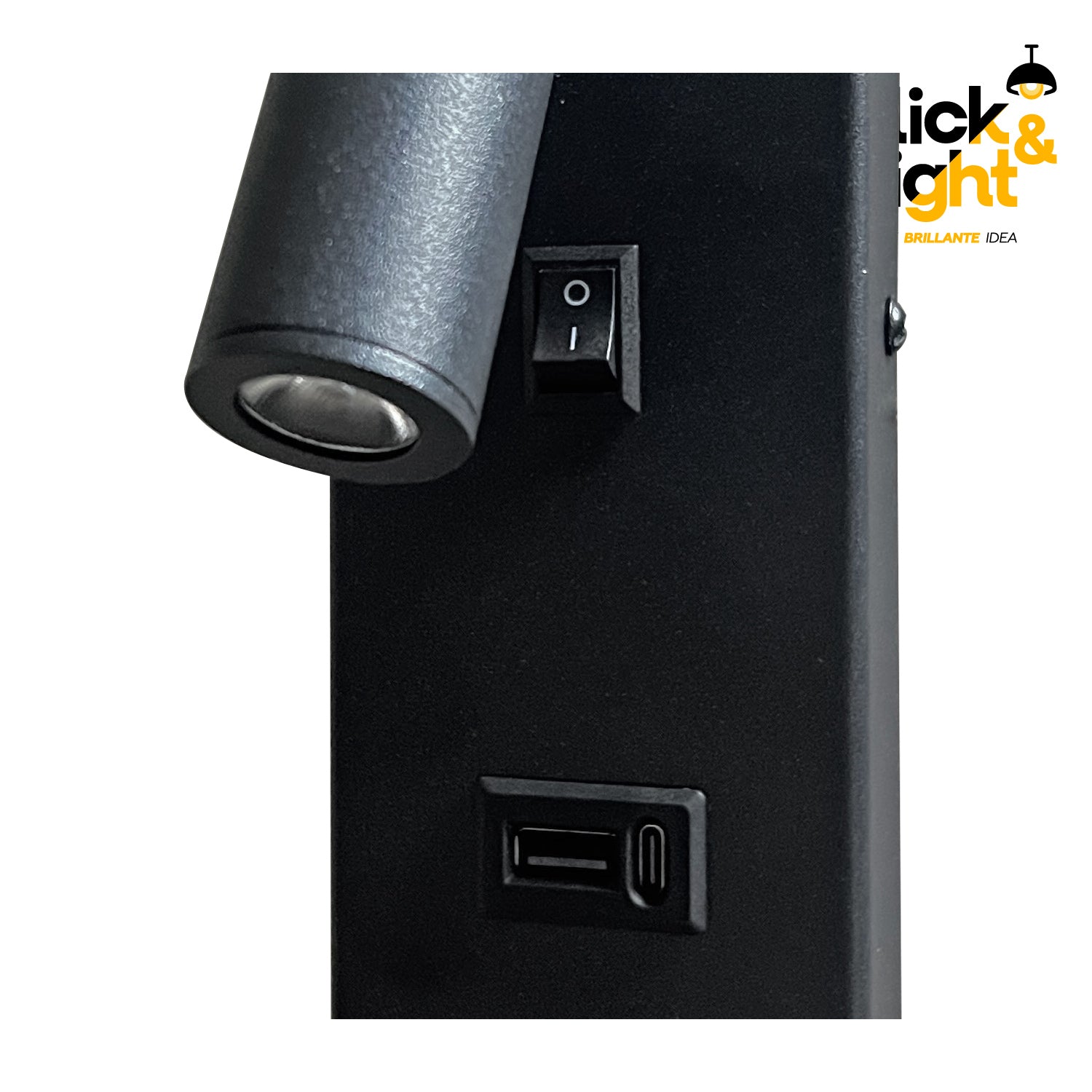 Arbotante Moderno Led Bronix negro