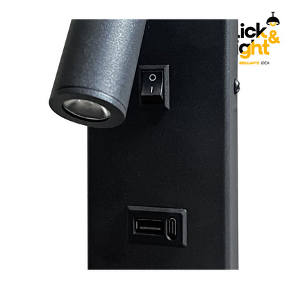 Arbotante Moderno Led Bronix negro