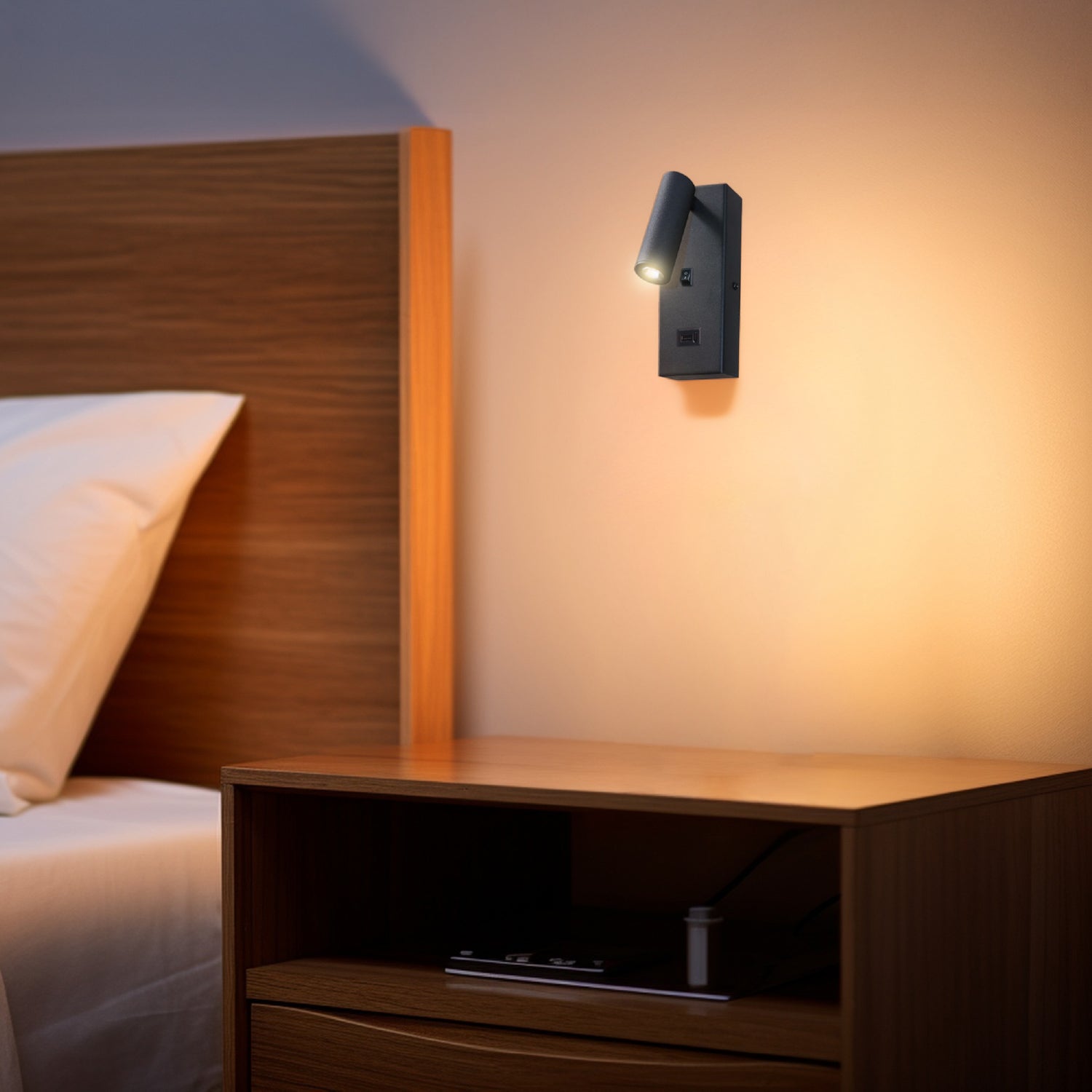 Arbotante Moderno Led Bronix negro
