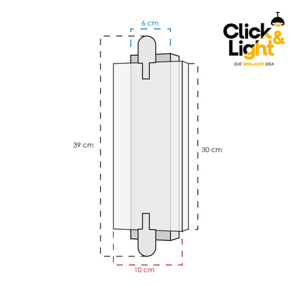 Arbotante LED de Metal Negro Pantalla de Vidrio Claro Estilo Moderno Asasel