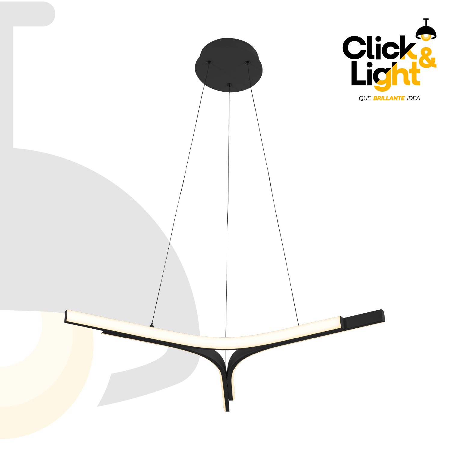 COLGANTE QUENDRA MINIMALISTA NEGRO MATE