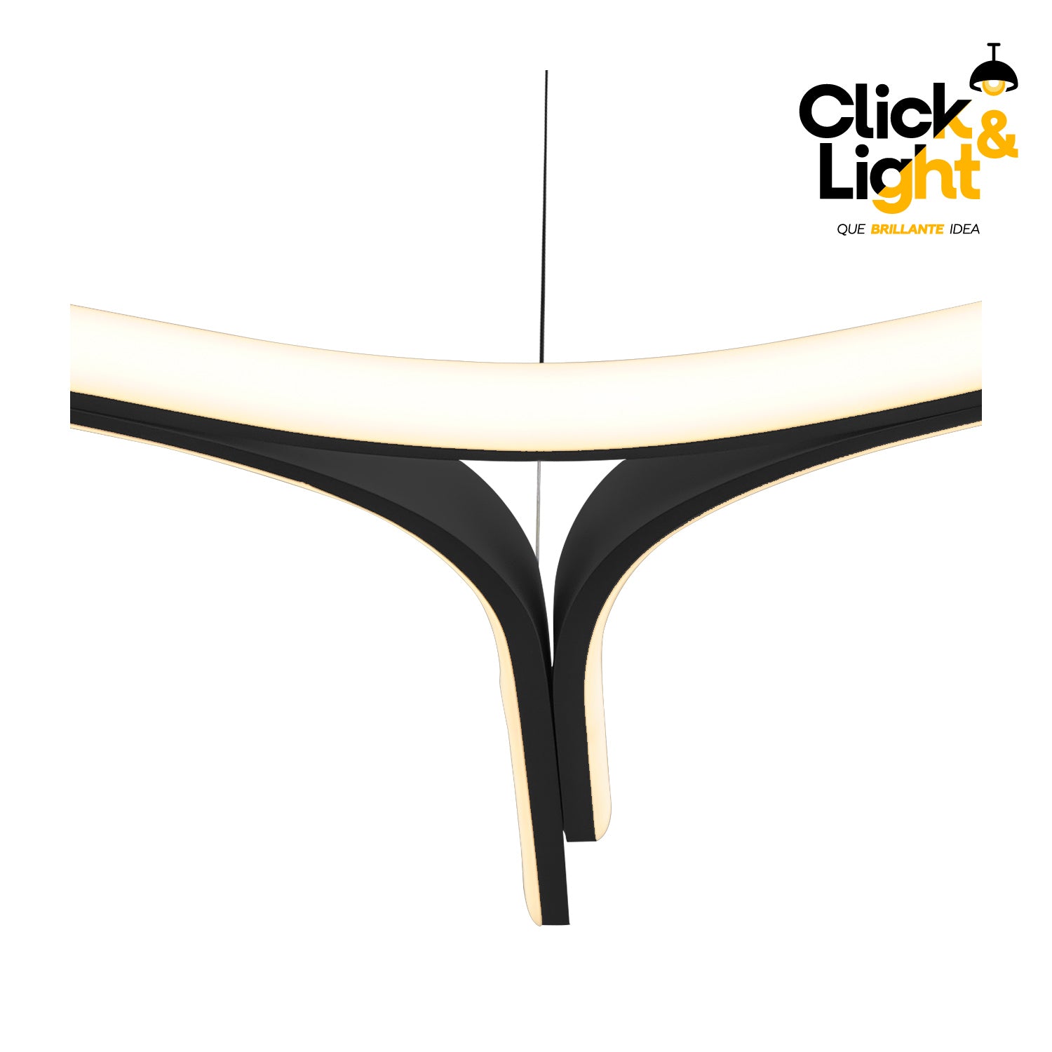 COLGANTE QUENDRA MINIMALISTA NEGRO MATE