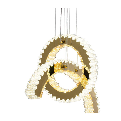 COLGANTE SAMANTHA MODERNO DORADO / ÁMBAR