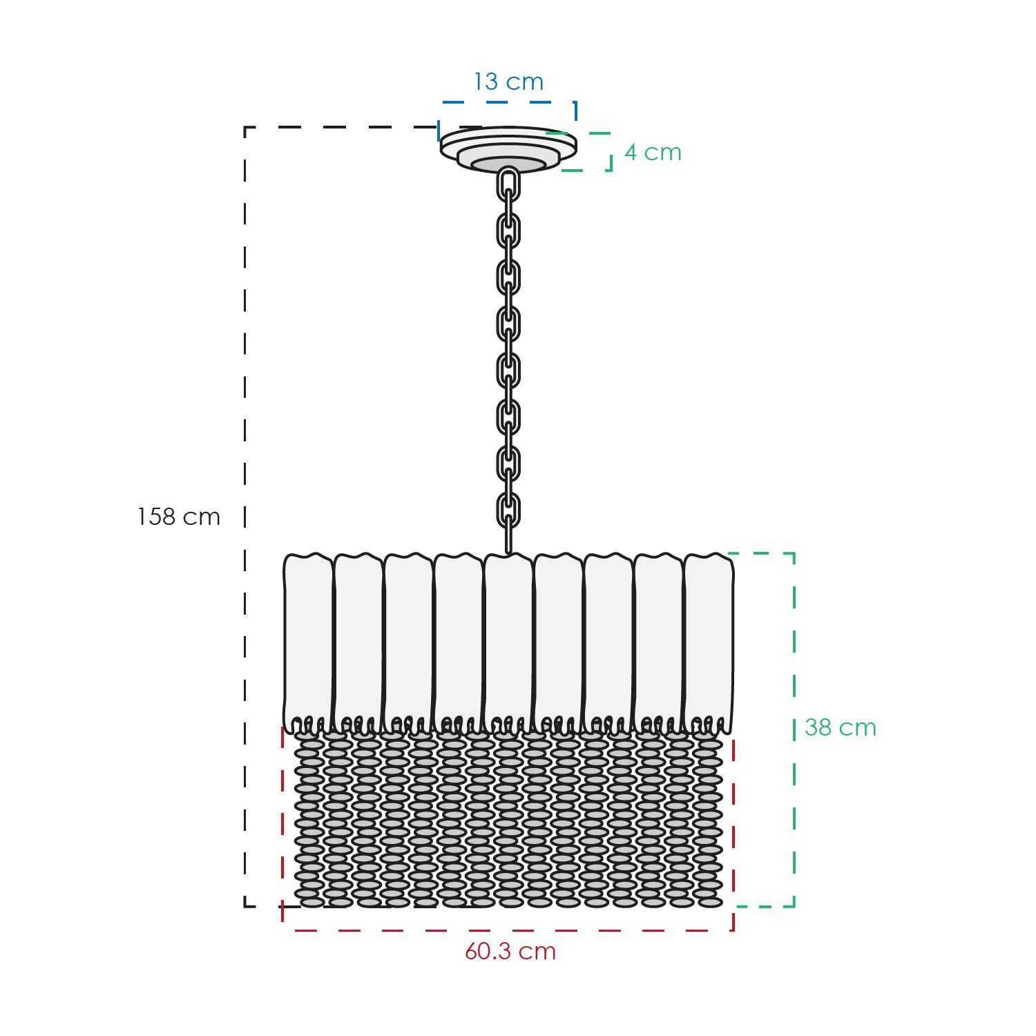 COLGANTE VICTORIA CLÁSICO DORADO/CLARO