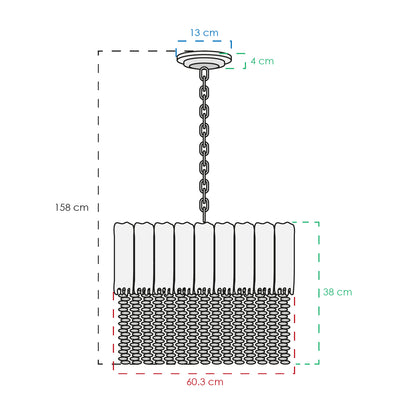COLGANTE VICTORIA CLÁSICO DORADO/CLARO