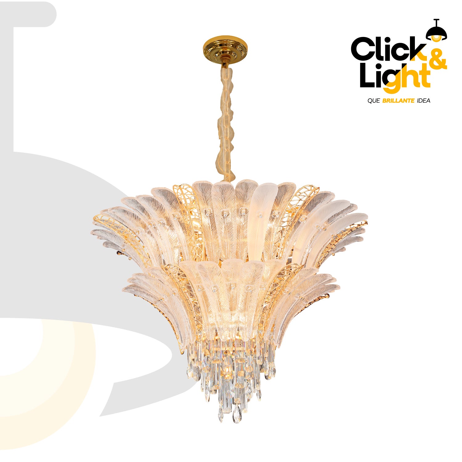 COLGANTE SOFIA CLÁSICO DORADO CLARO