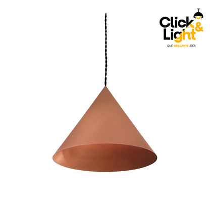 COLGANTE CARIN INDUSTRIAL COLOR MARRÓN