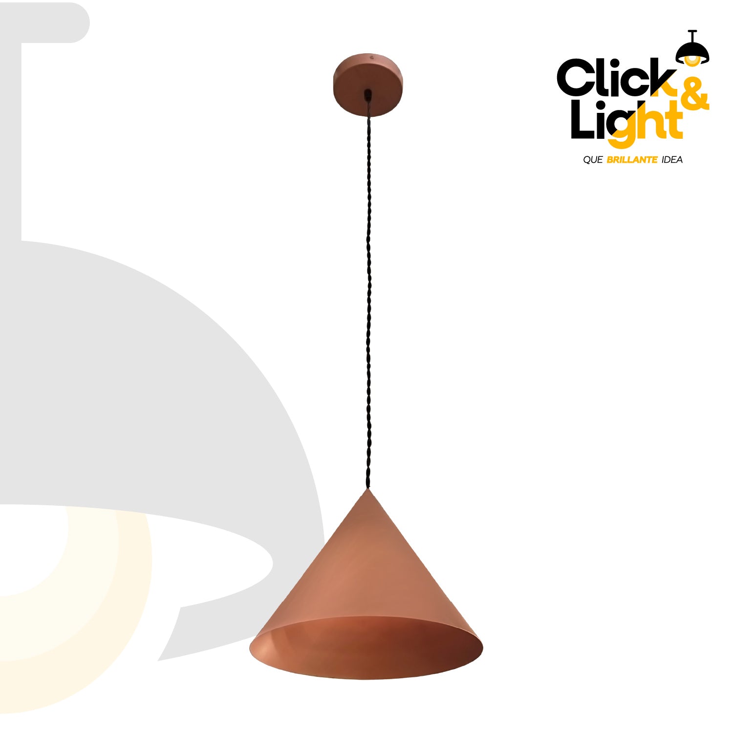 COLGANTE CARIN INDUSTRIAL COLOR MARRÓN