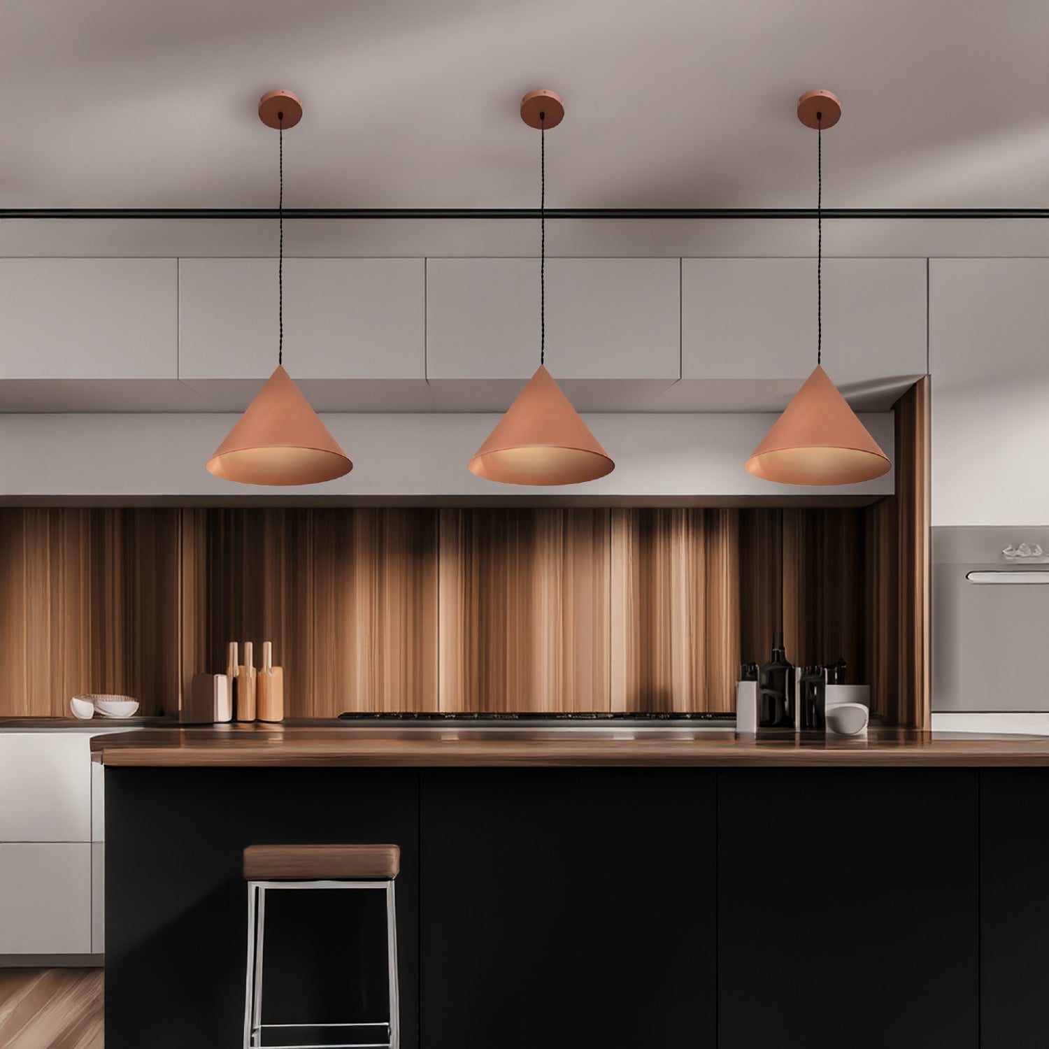 COLGANTE CARIN INDUSTRIAL COLOR MARRÓN