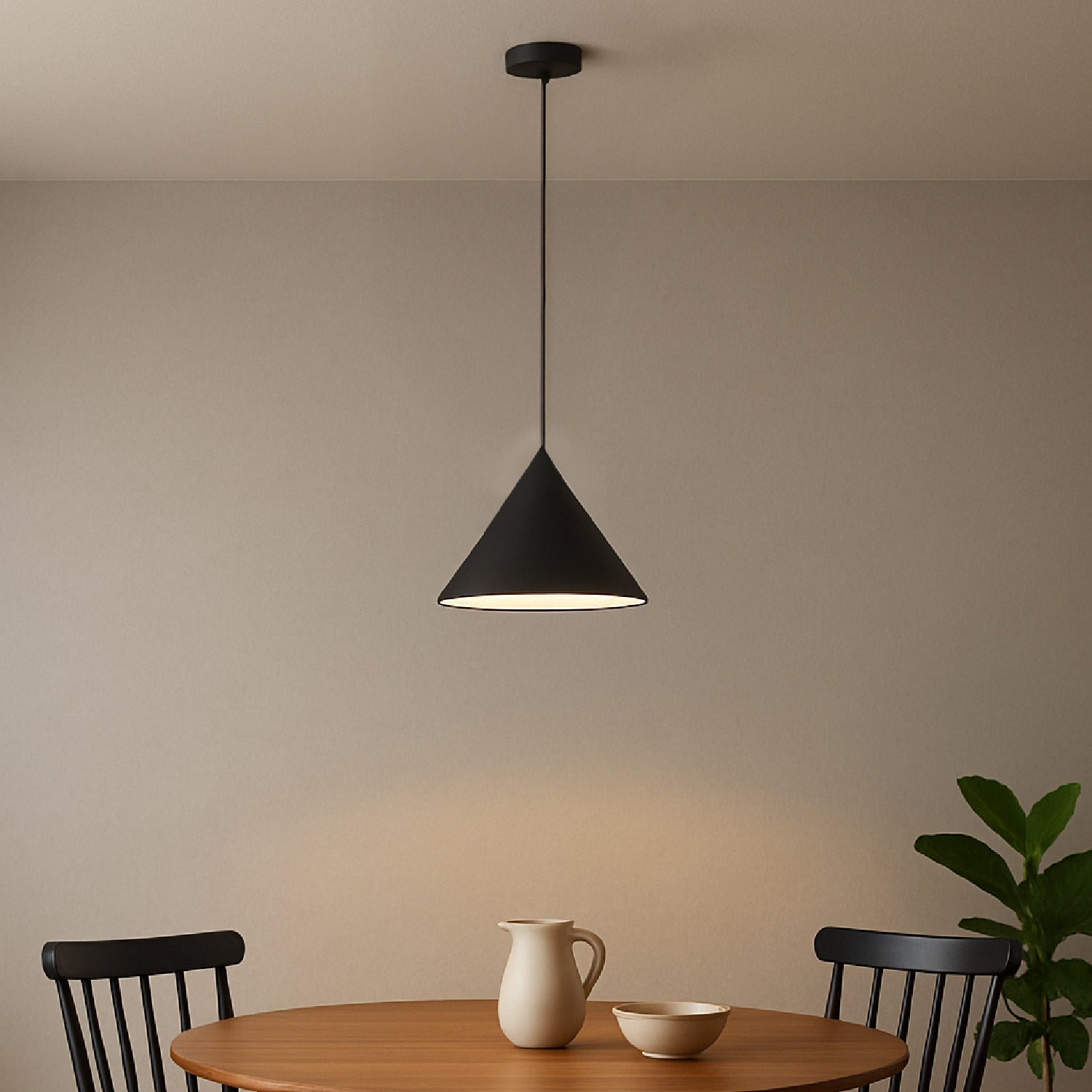 COLGANTE DIANA MODERNO NEGRO