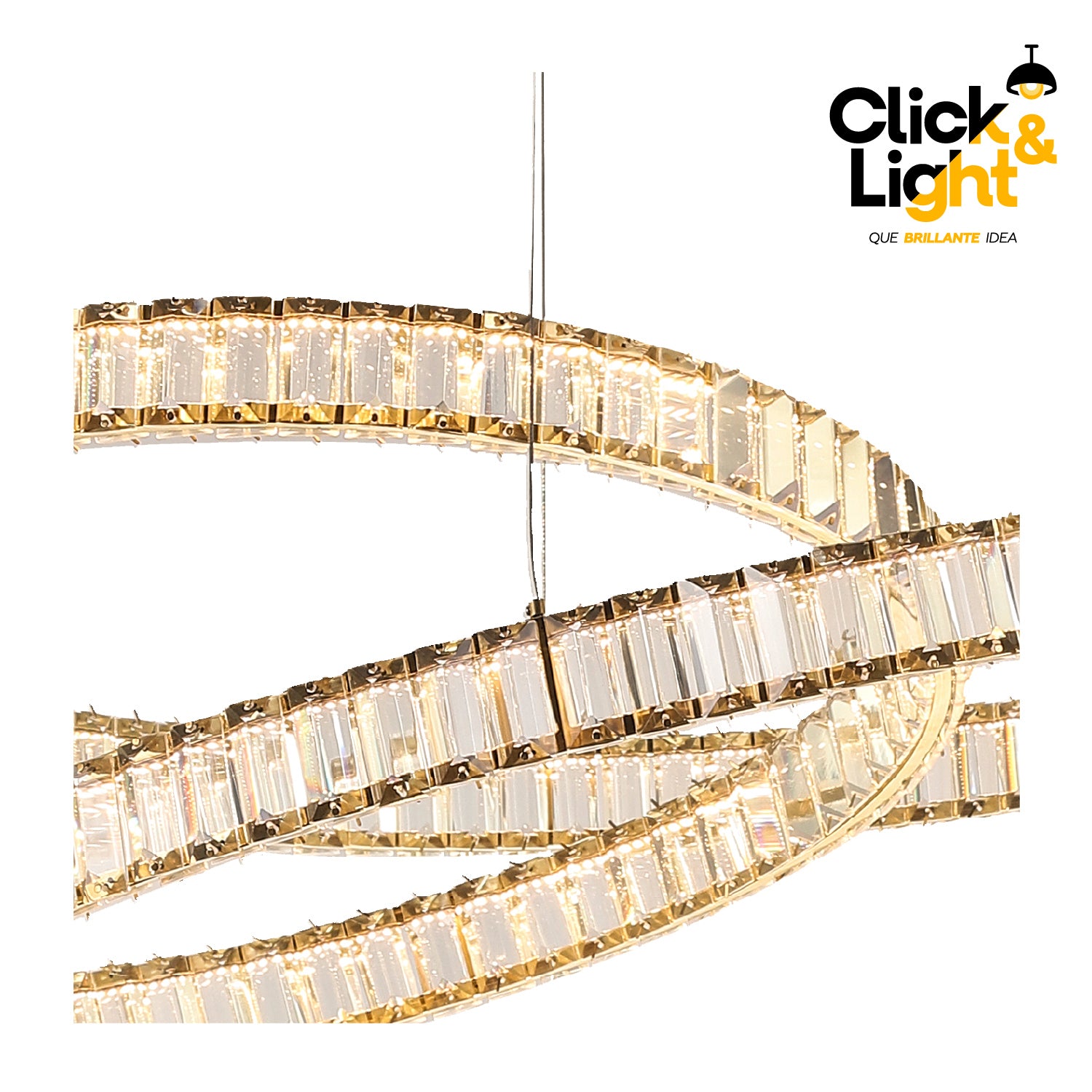 COLGANTE GABRIELA MODERNO DORADO CLARO