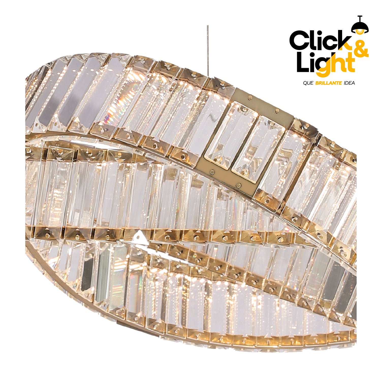 COLGANTE ARABELLA MODERNO DORADO CLARO