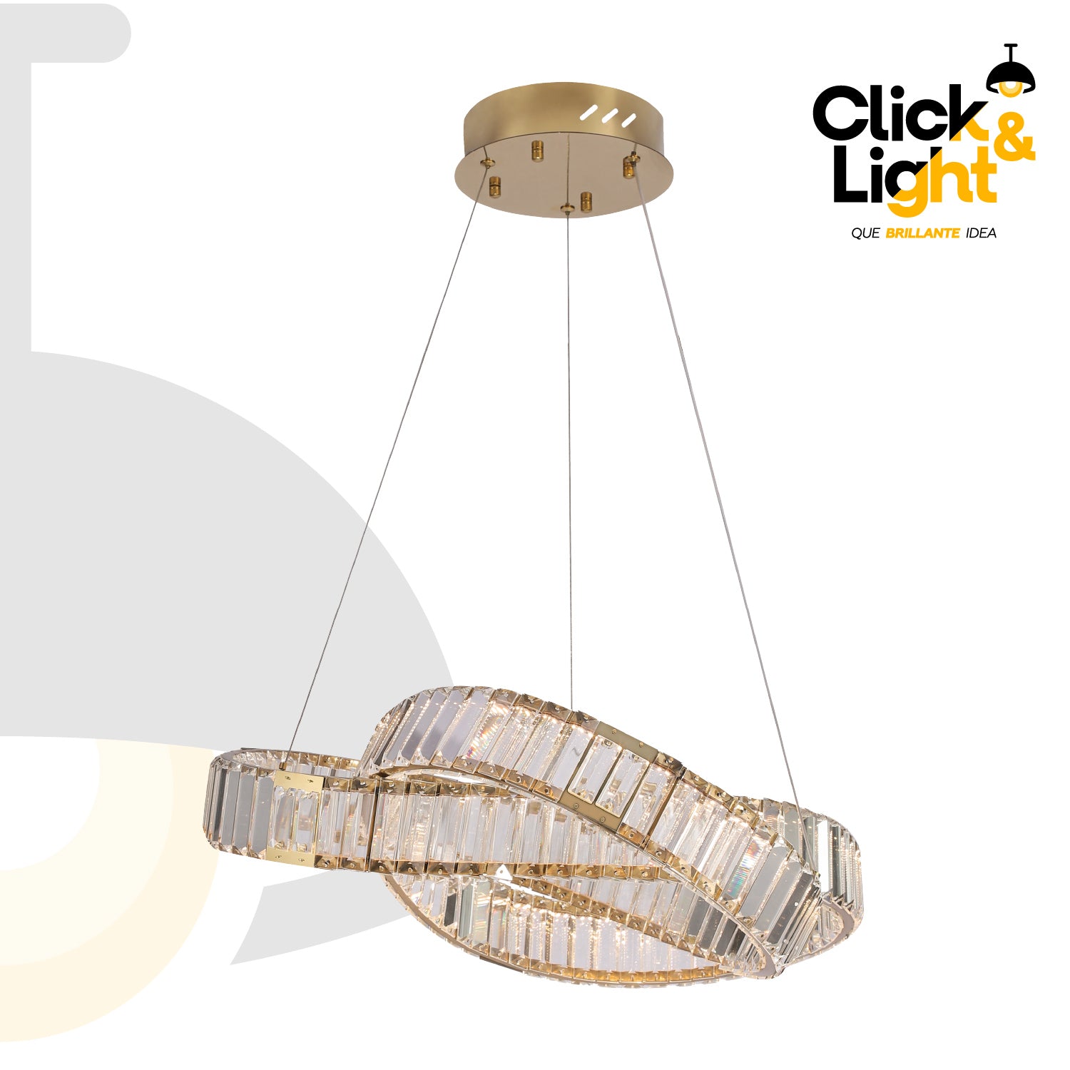 COLGANTE ARABELLA MODERNO DORADO CLARO