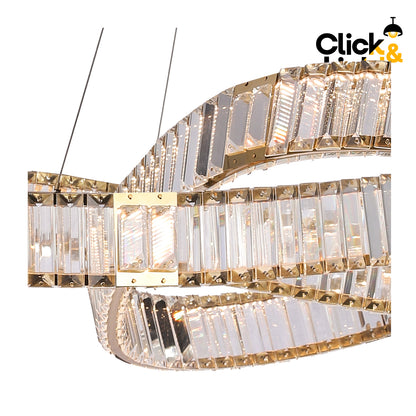 COLGANTE CAROLINA MODERNO DORADO CLARO