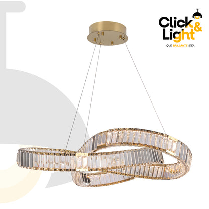 COLGANTE CAROLINA MODERNO DORADO CLARO