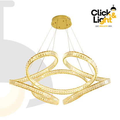 COLGANTE MELISSA MODERNO DORADO CLARO