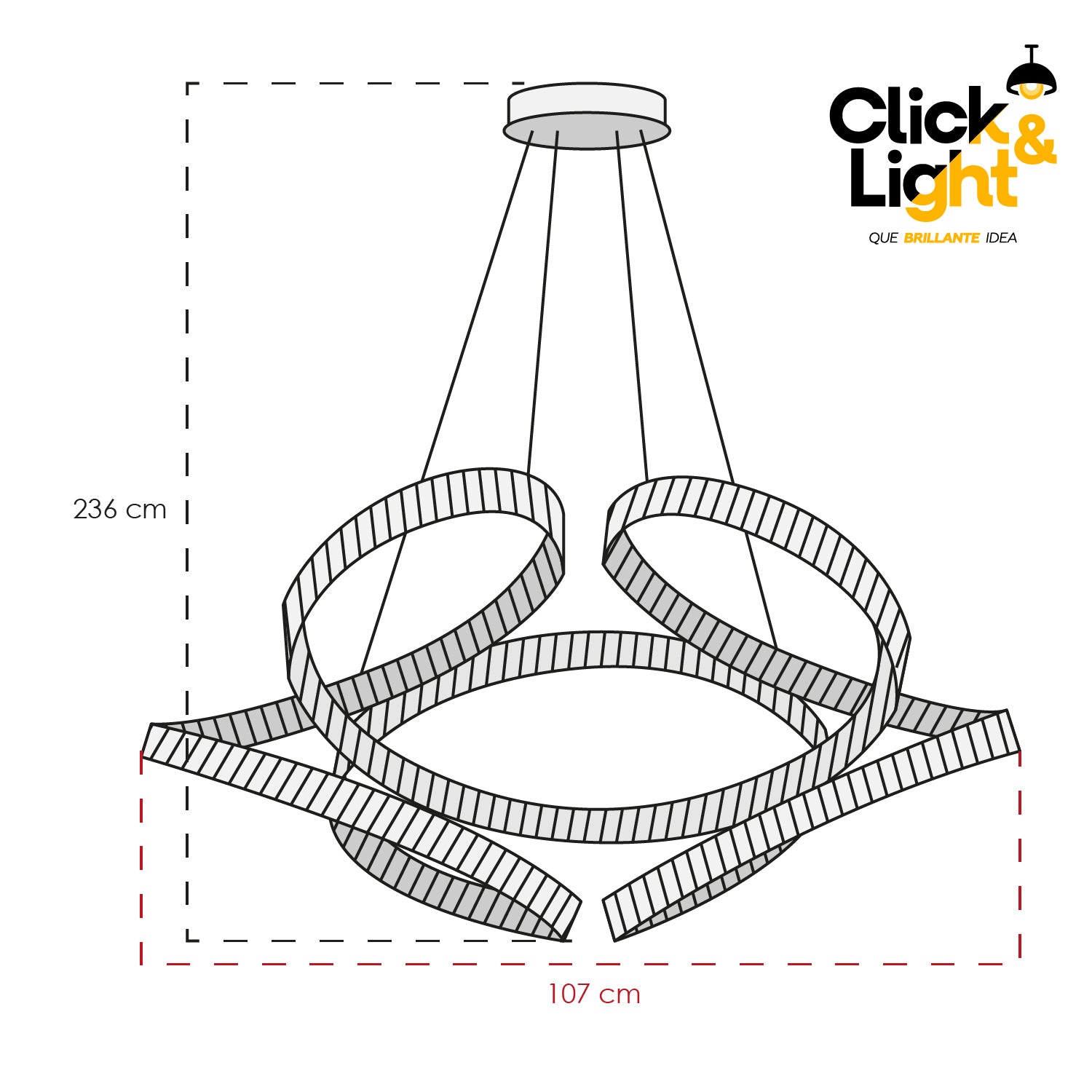 COLGANTE MELISSA MODERNO DORADO CLARO
