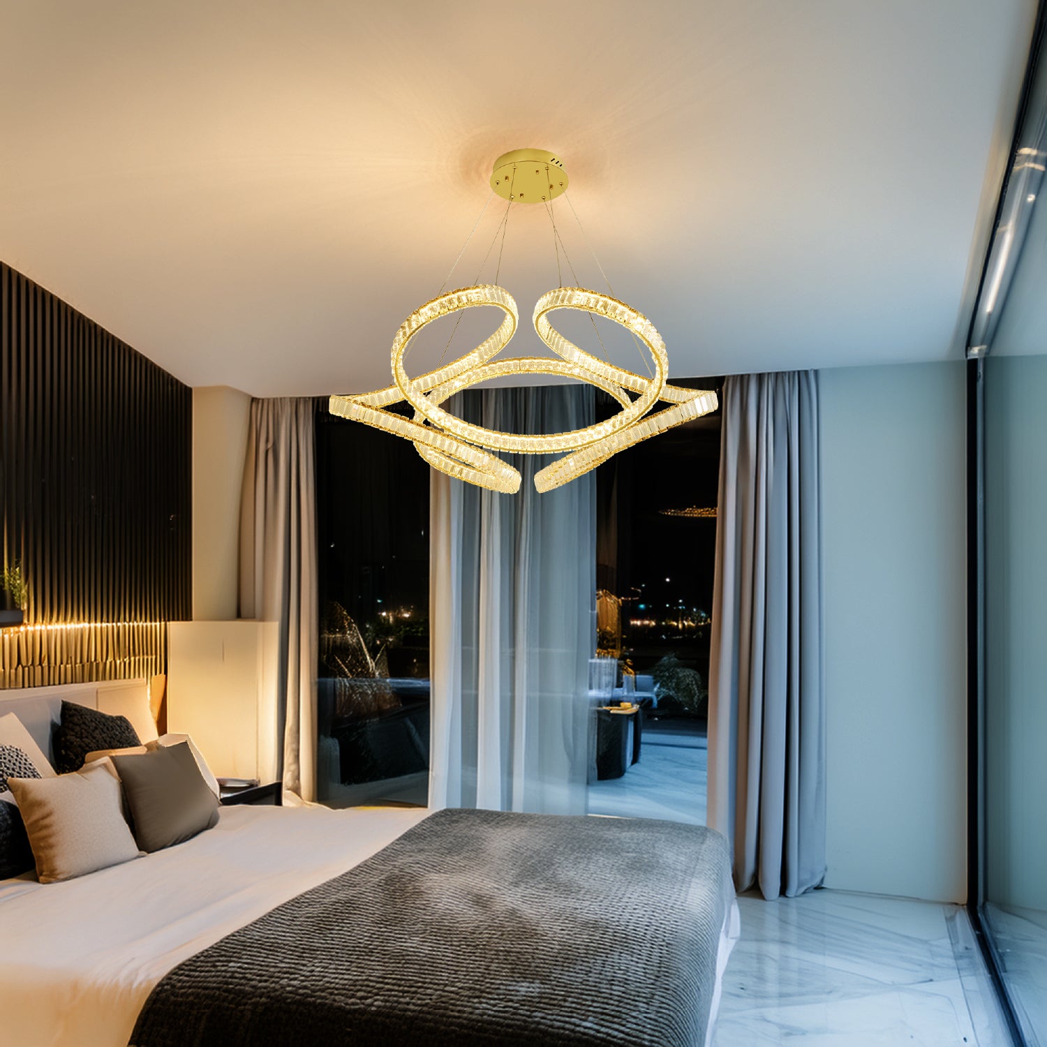 COLGANTE MELISSA MODERNO DORADO CLARO