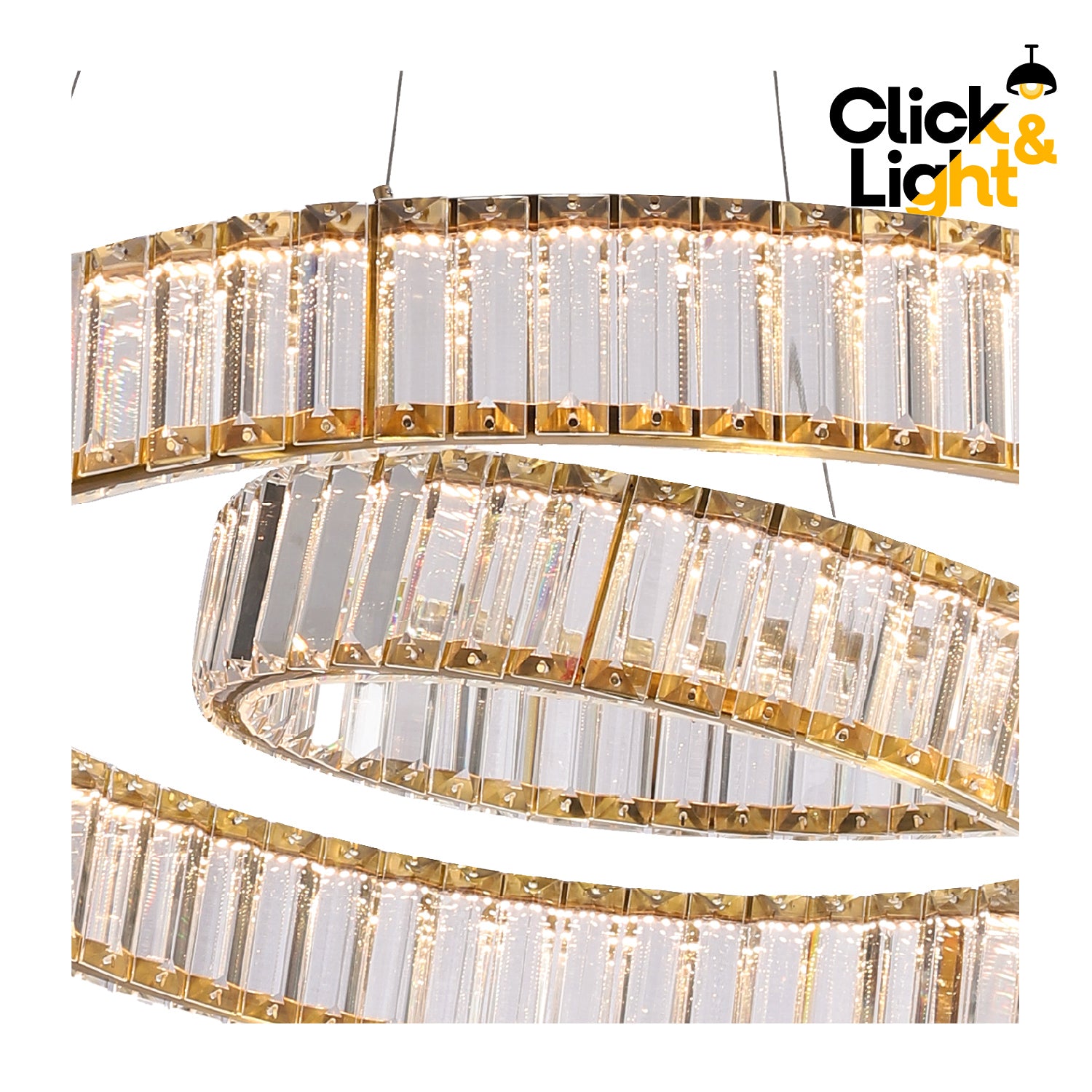 COLGANTE ANDREA MODERNO DORADO CLARO