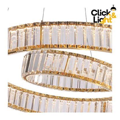 COLGANTE ANDREA MODERNO DORADO CLARO