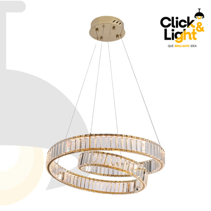COLGANTE ANDREA MODERNO DORADO CLARO