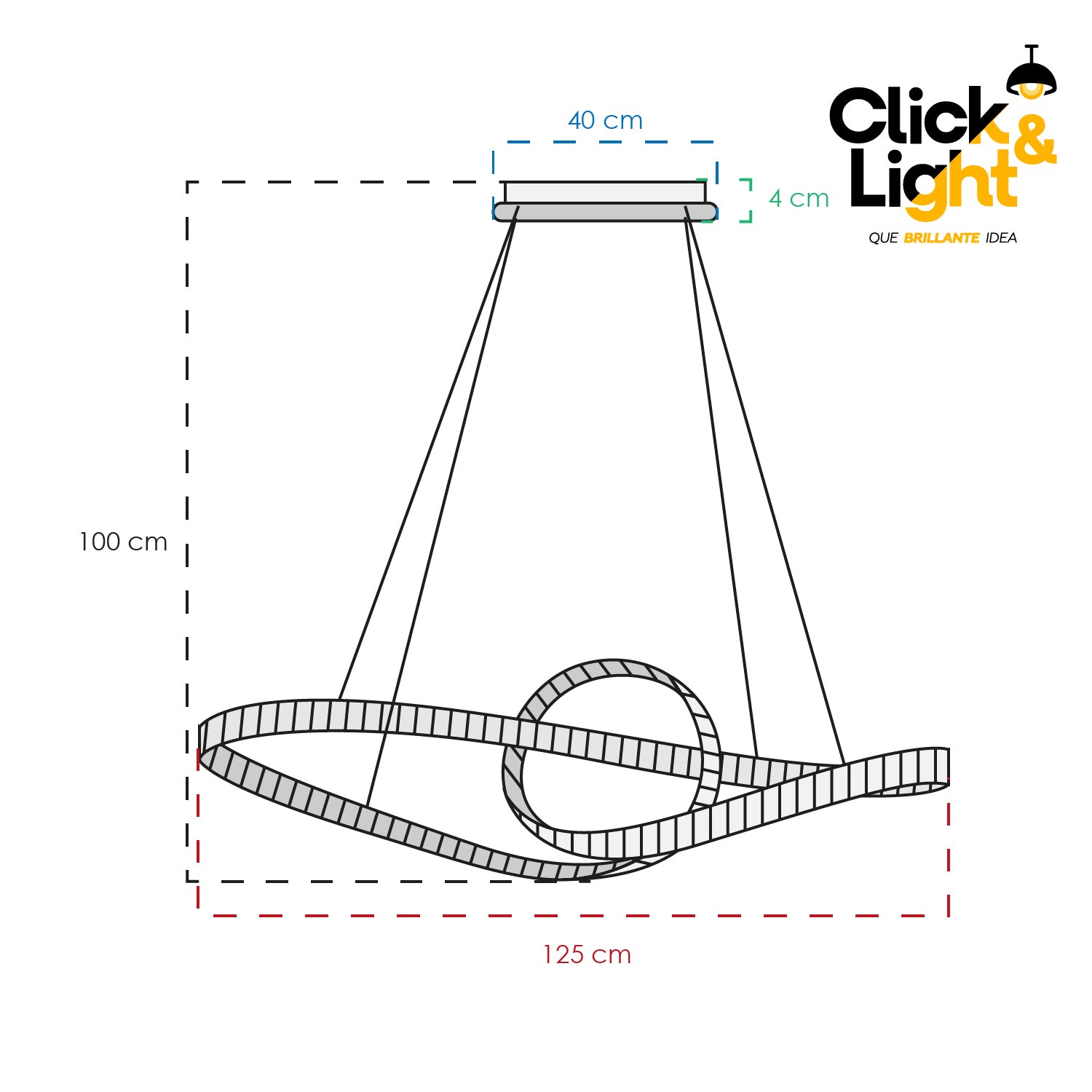 COLGANTE MODERNO TIFFANY DORADO CLARO