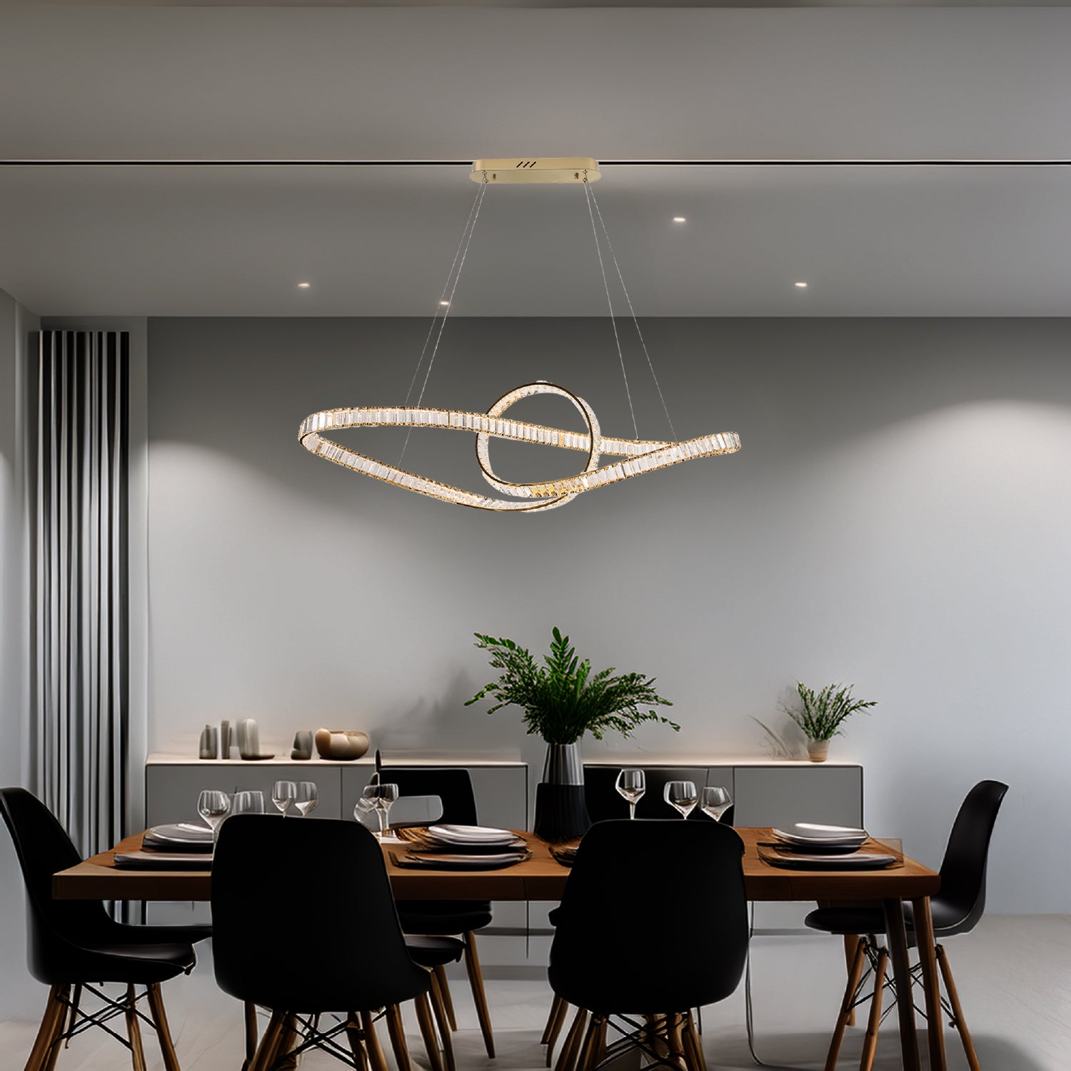 COLGANTE MODERNO TIFFANY DORADO CLARO